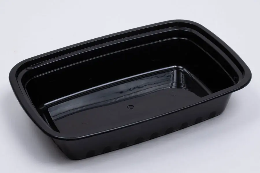 Plastic Microwavable Takeout Containers - 50 pcs