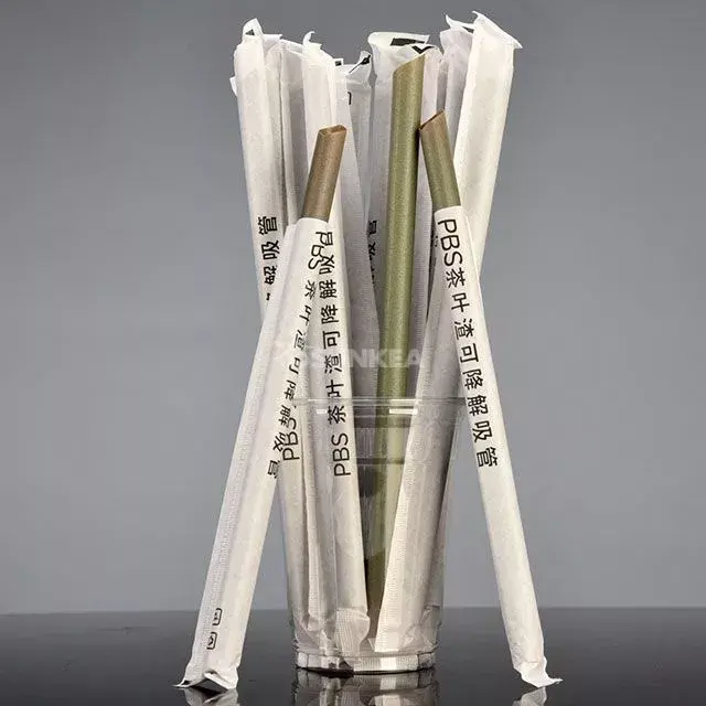PBS Tea Ground Straws with Independent Packaging - 100 pcs