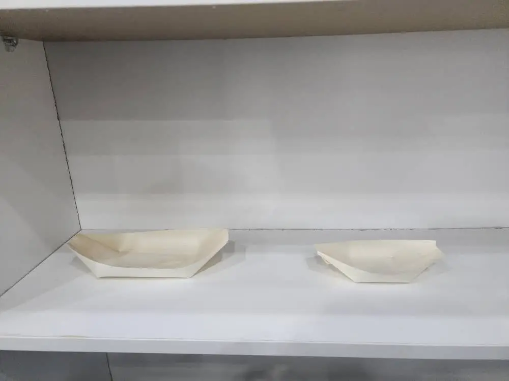 Bamboo to-go boat - 20pcs