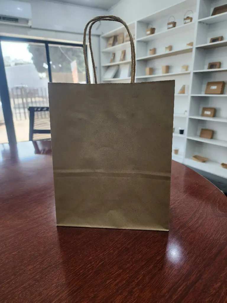 Brown paper bag with twisty handle - 12 pcs