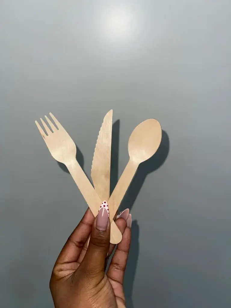  Wooden cutlery set  - 25 pcs