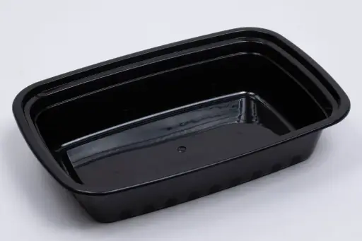 Plastic Microwavable Takeout Containers - 50 pcs