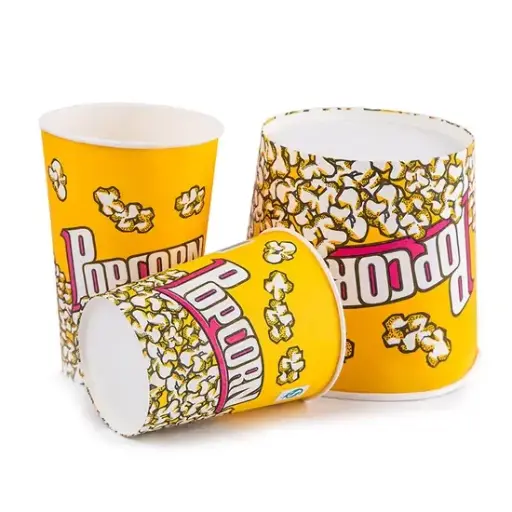 Custom Popcorn Paper Cups - 50 pcs