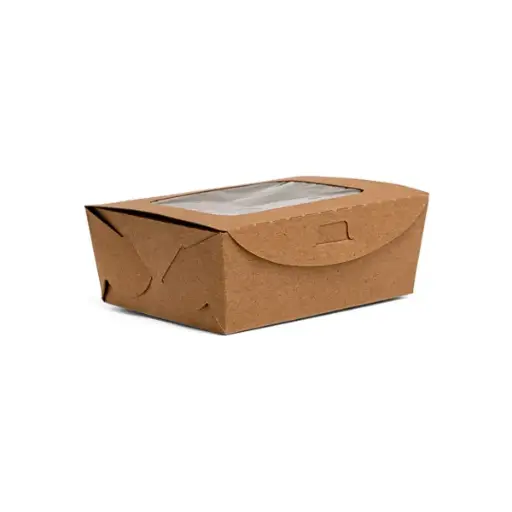  Kraft Deli Box With Window - 50 pcs